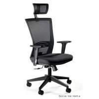 UNIQUE MEBLE - ERGONIC Fotel Obrotowy 1506H | Czarny | Zgodny z Rozporządzeniem z 2023 roku