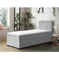 Mars Meble - ERYK Łóżko kontynentalne z pojemnikiem | 90x200 | Materac Bonell | Topper