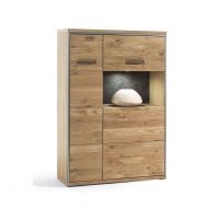 MC AKCENT - ESPERO Komoda ESP11.T24 lewa | Dąb sękaty olejowany w kolorze bianco