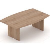 MASSONI - EXO Stół konferencyjny EXST 24 Z | 240x150x75h cm | Blat zaokrąglony | 8 osób