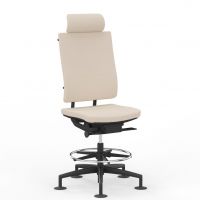 NOWY STYL - SAIL Fotel Obrotowy Konturowy COUNTER SWIVEL CHAIR UPH | Oparcie - Tapicerowane | Mechanizm SA | Podnóżek Ring Base | Zgodny z Rozporządzeniem z 2023 roku