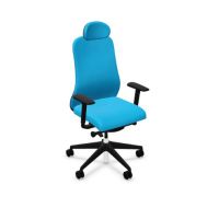 NOWY STYL - SOULY Fotel Obrotowy SWIVEL CHAIR UPH | Oparcie - Tapicerowane | Wersja Czarna | Zgodny z Rozporządzeniem z 2023 roku