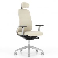 NOWY STYL - SOULY Fotel Obrotowy SWIVEL CHAIR UPH | Oparcie - Tapicerowane | Wersja Jasnoszara | Zgodny z Rozporządzeniem z 2023 roku