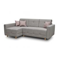 Mars Meble - GREY CIEMNY POPIEL Narożnik z funkcją i pojemnikiem PROMOCJA