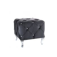 SIGNAL - HESTIA K VELVET Puf / Ławka | Czarny Bluvel 19 | z PL