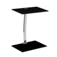FURNITEX - LP-01 Stolik | Barek | Szklany czarny