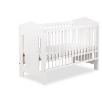 KLUPŚ - IDA Łóżeczko 120x60 | Biel