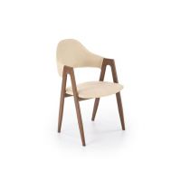 HALMAR - K344 Krzesło Tkanina Beżowa | Stal malowana