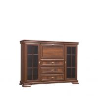 GAŁA MEBLE - KORA KOMODA NISKA ZE SZKŁEM KK6