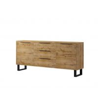 HELVETIA MEBLE WIERUSZÓW - HALLE | Komoda | 24N0HK25 | 2 drzwi 3 szuflady