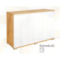 Meblarz - ROSA Komoda 6D fabrycznie zmontowana