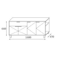 AMS Meble Biurowe - Kontener Podporowy KP3 A/B | 160x45x66h cm