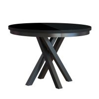 BEST LOFT - KRYSS Stół okrągły | Czarny | z maskownicą