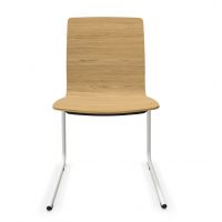 PROFIM - COM Krzesło Konferencyjne K12V2 | Kubełek ze Sklejki | Na Płozie V2