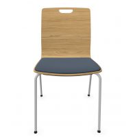 PROFIM - COM Krzesło Konferencyjne K22H | Kubełek ze Sklejki | Tapicerowana Nakładka na Siedzisko