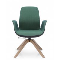 PROFIM - ELLIE PRO Fotel Obrotowy 20HW | Oparcie Niskie | Nogi Bukowe