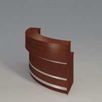 BIURO SERWIS - L-BOX Nadstawka Recepcyjna L-162 | L=160 | Front - płyta meblowa