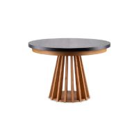 HALEX - LAMELLO 03 Stół | Buk czarny | Dąb lakier