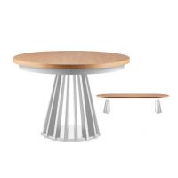 HALEX - LAMELLO 07 Stół | Dąb lakier | Buk biały