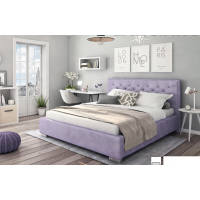 Forte - LANCIANO Łóżko tapicerowane 160x200 | z pojemnikiem na pościel