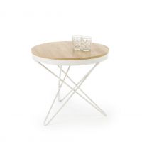 HALMAR - LEILA Ława | naturalny/biały