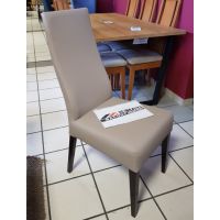 PAGED - WYPRZEDAŻ LEO Krzesło | Dąb czekoladowy | Ekoskóra Vienna 5 | 6 sztuk | DOSTĘPNE OD RĘKI