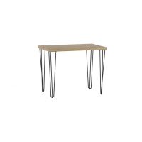 FURNITEX - ST(B)-FX Stół 67x101 | dąb artisan I nogi (III) czarny