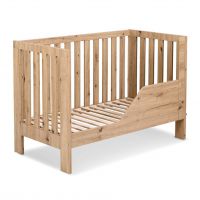 KLUPŚ - AMELIA II łóżeczko dziecięce 120×60 Dąb