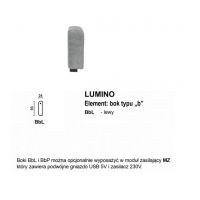 Meblomak - LUMINO BbL element Bok typu b Lewy