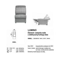 Meblomak - LUMINO WMEL Lewa, element wstawka mała - relax kabel