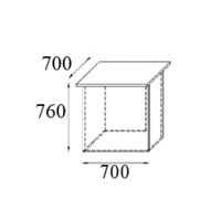 AMS Meble Biurowe - VISTA Lada Recepcyjna LV7