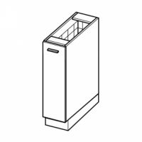 LAYMAN - BLANKA Szafka D15 CARGO kuchenna 15 cm dolna z koszem cargo