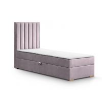 Mars Meble - MALAGA Łóżko kontynentalne z pojemnikiem | 90x200 | Materac Bonell | Materac Pocket | Topper Visco