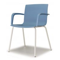 BGROUP - MANILA Krzesło Konferencyjne M01 S40 | Stelaż Metalowy na 4 nogach | Kubełek z Tworzywa