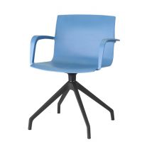 BGROUP - MANILA Krzesło Konferencyjne M01 S60 | Stelaż Typu Pająk | Kubełek z Tworzywa | Obrót Siedziska