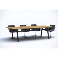 AMS Meble Biurowe - Stół Konferencyjny SKA1 Na Stelażu Metalowym | 180x90 cm