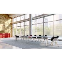 AMS Meble Biurowe - Stół Konferencyjny SKA2 Na Stelażu Metalowym | 220x120 cm