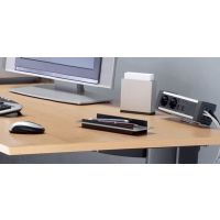 FORMAT - SKLEP - DESK SOCKET Mediaport D8M3GB4RJ1VG1HD | 3 x 230 V | 4 x RJ45 kat 5e | 1 x VGA | 1 x HDMI | 6 Modułów