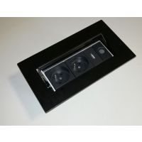 FORMAT - SKLEP - TOP SOCKET Mediaport T5M2GB2RJ1VG1HD | 2 x 230 V | 2 x RJ45 kat 5e | 1 x VGA | 1 x HDMI | 2 Moduły