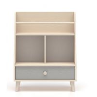 ML MEBLE - MEVEL 09 Regał | Szary Pallad | Piasek Pustyni