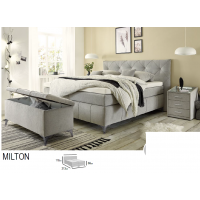 MEBLE BEST - MILTON Łóżko Kontynentalne | Megacomfort Visco | 160x200