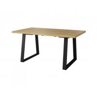 MEBIN - Pik Stół Moka I 140 z wsadami dokładanymi | Naturalna okleina