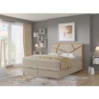 MPF MEBLE POLSKIE FIJAŁEK - MOSAIC Łóżko Kontynentalne z pojemnikiem | z materacem | 180x200