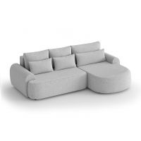 Mars Meble - OLIVIO L PREMIUM SILVER Narożnik z funkcją spania i pojemnikiem PROMOCJA