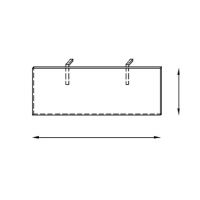 AMS Meble Biurowe - Osłona do biurek OB1 | L=100 cm