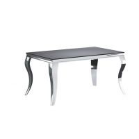 FURNITEX - ST18-FX Stół | czarny/chrom | 90x150
