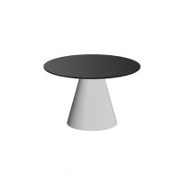 HUBERTUS - GLAMOUR PINETO MINI Ława 80 | Czarny mat | Chrom