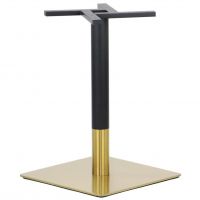 STEMA - SH-3002-6/GB Podstawa do Stolika | 50x50 cm | Złoto - Czarna
