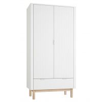 PINIO - MILOO Szafa 2-drzwiowa | Biały