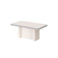 HUBERTUS - GLAMOUR PORTOFINO Stół 160-412x100 | Kaszmir mat | Chrom